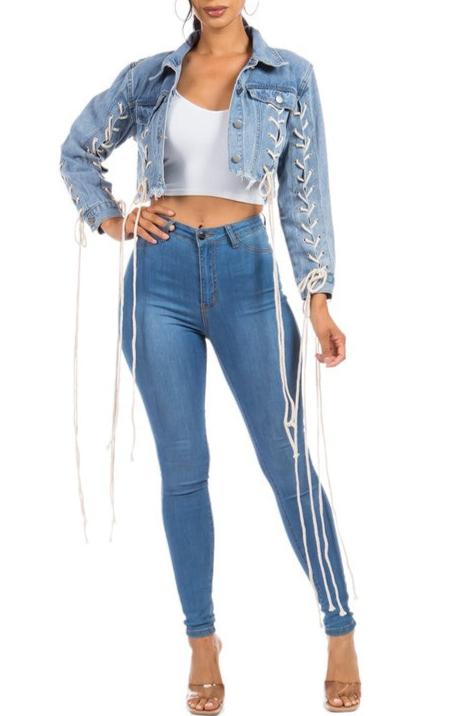 TIE UP DENIM