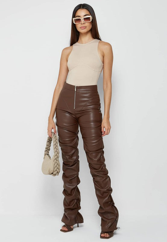 SLEEK LEATHER PANTS