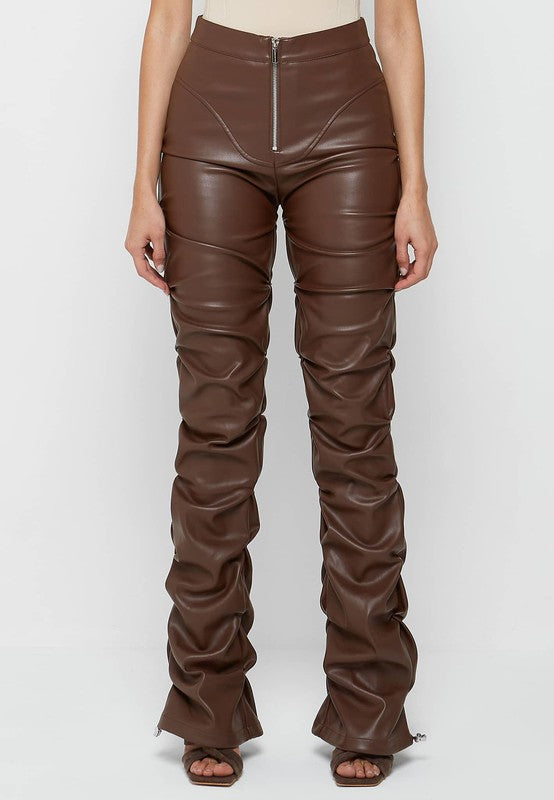 SLEEK LEATHER PANTS