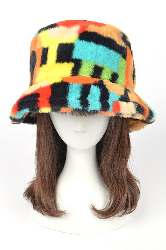 Plushy Faux Fur Bucket Hat